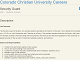 Colorado Christian University Careers - Security Guard