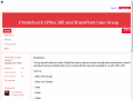 Christchurch Office 365 and SharePoint User Group (Christchurch) - Meetup