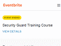Security Guard Training Course Tickets, Mon, 14 Nov 2016 at 9:00 AM - Eventbrite