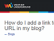 How do I add a link to a URL in my blog? – Customer Feedback for Weather Underground