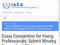 Essay Competition for Young Professionals: Submit Winning Papers for IAEA International Conference on Nuclear Security - International Atomic Energy Agency