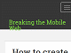 How to create click-to-call links for mobile browsers - Breaking the Mobile Web