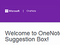 Welcome to OneNote’s Suggestion Box