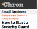 How to Start a Security Guard Company - Chron.com