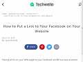 How to Put a Link to Your Facebook on Your Website - Techwalla.com